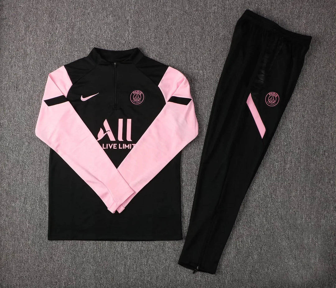 Psg Paris Saint-Germain Black and Pink Chándal