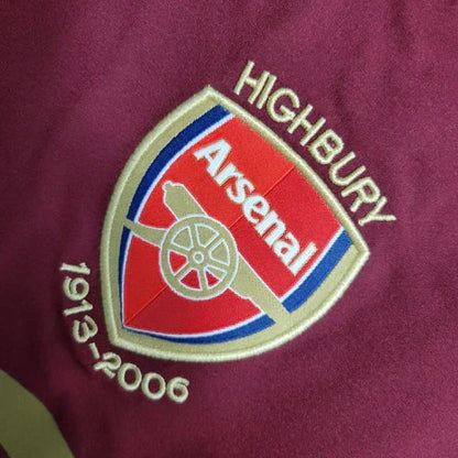 Arsenal Retro 2005-2006 Local Manga Larga