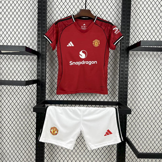 2025/2026 Manchester United Local Kit Talla Niño