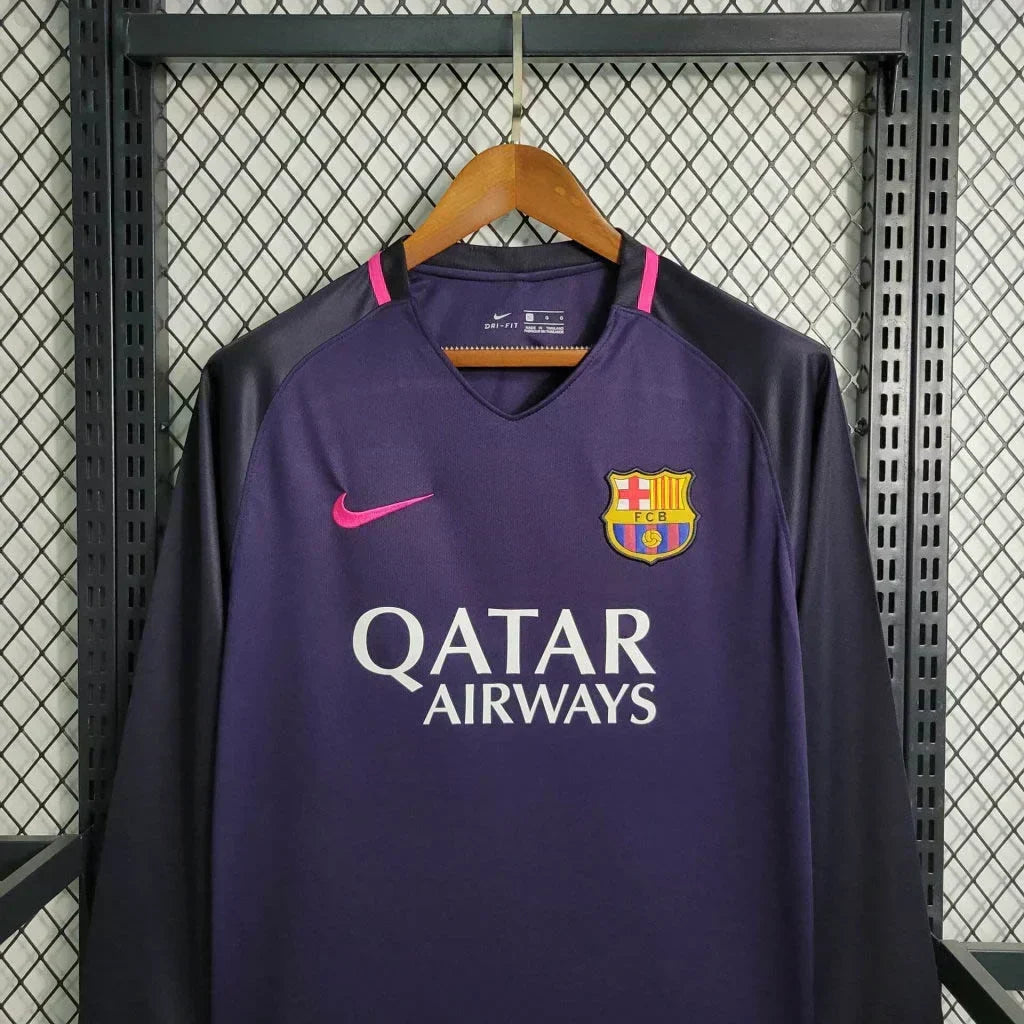 2016/2017 Retro Barcelona Visitante Manga Larga