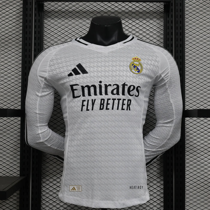 Real Madrid 2024/2025 Local Kit Manga Larga