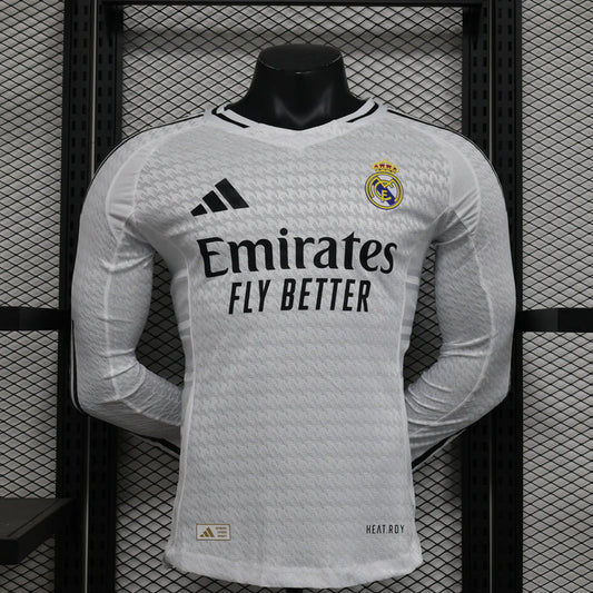 Real Madrid 2024/2025 Local Kit Manga Larga