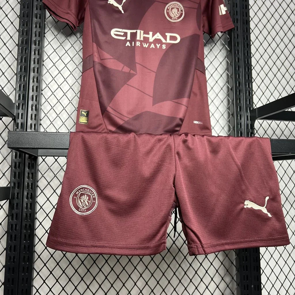 2024/2025 Manchester City Alternativa Visitante Talla Niño