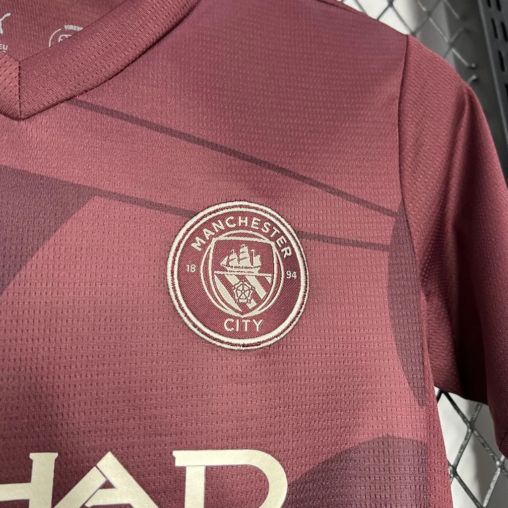 2024/2025 Manchester City Alternativa Visitante Talla Niño