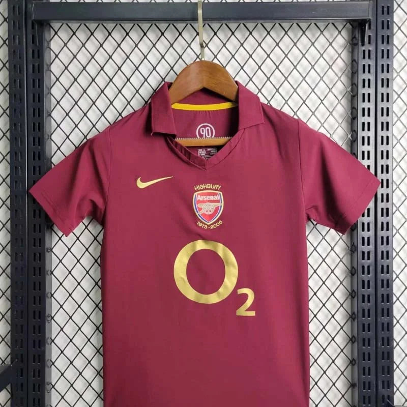 Arsenal 2005-2006 Local Kit Talla Niño