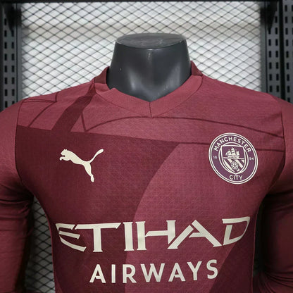 2024/2025 Manchester City Alternativa Visitante Manga Larga