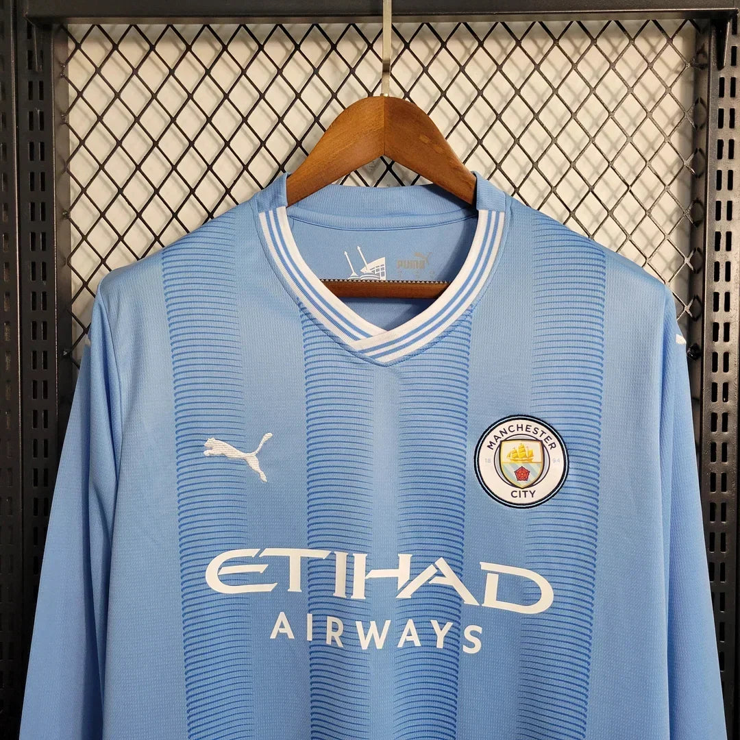 2023/2024 Manchester City Manga Larga Local Kit