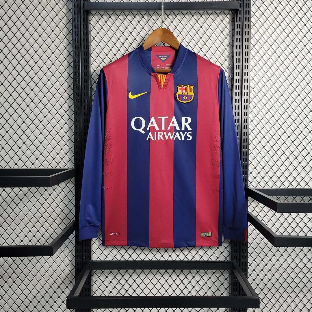 2014-2015 Retro Barcelona Local Long sleeve