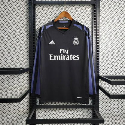 2015/2016 Retro Real Madrid Alternativa Visitante Manga Larga