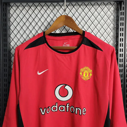 2002/2004 Retro Manchester United Local Manga Larga