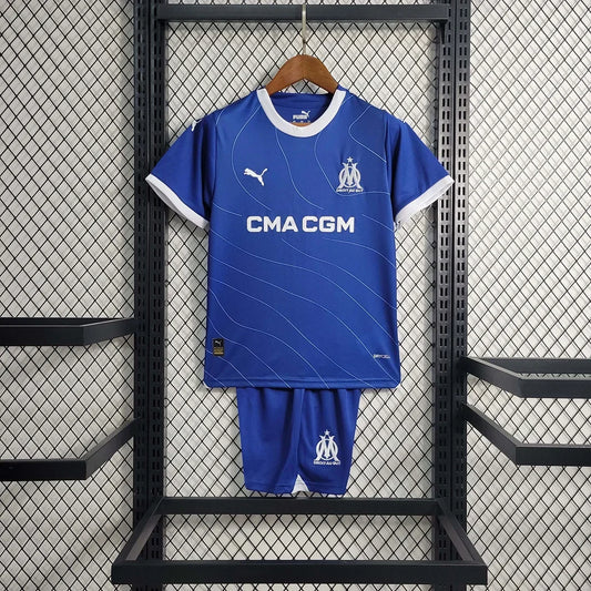 2023/2024 Olympique de Marseille Visitante Kit Talla Niño