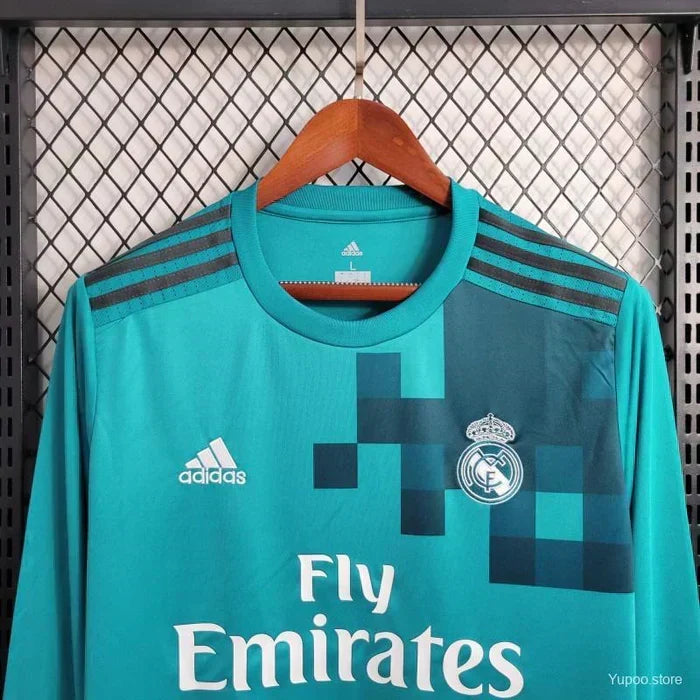 Real Madrid Retro 2017-2018 Alternativa Kit Manga Larga