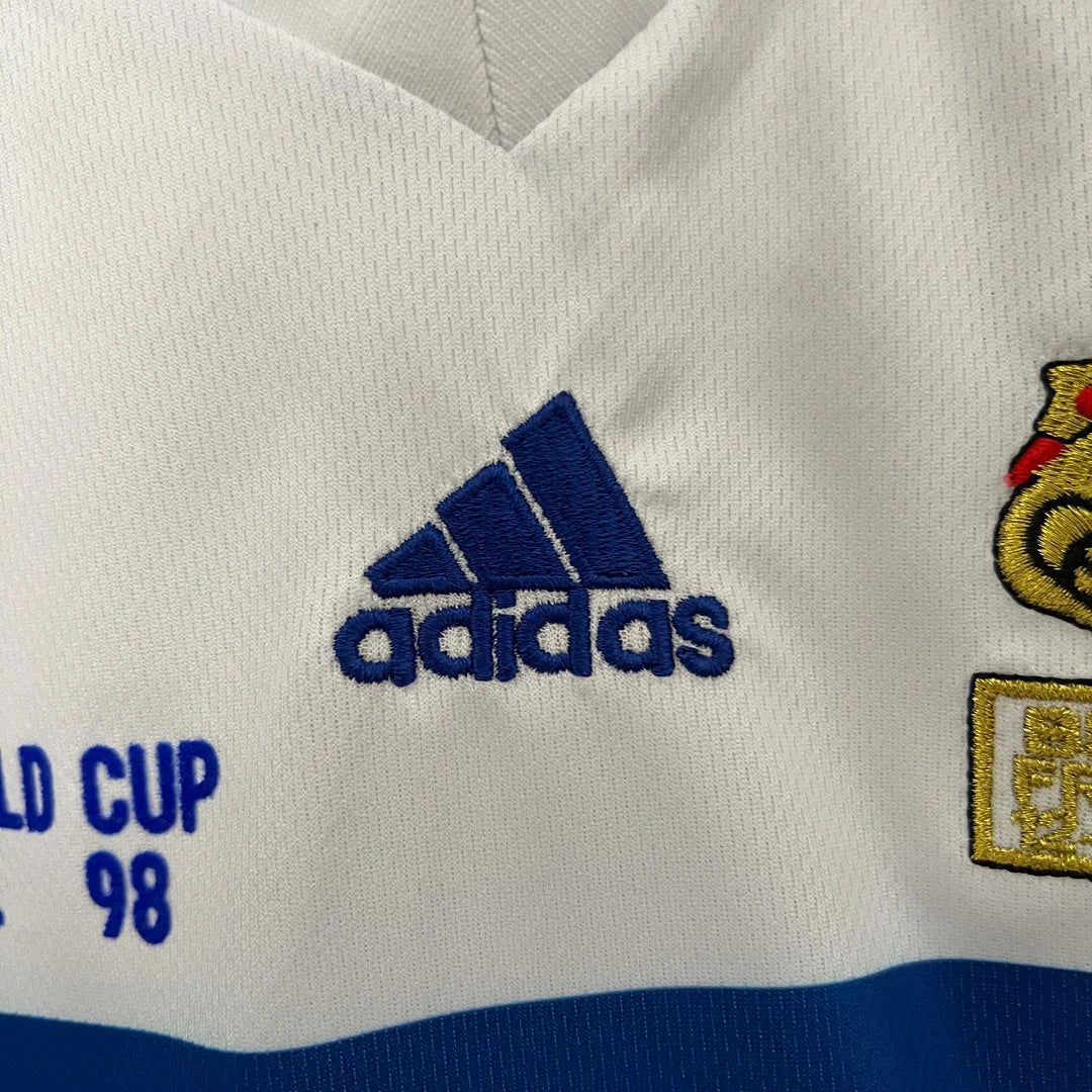 1998 Retro France Visitante Kit Talla Niño