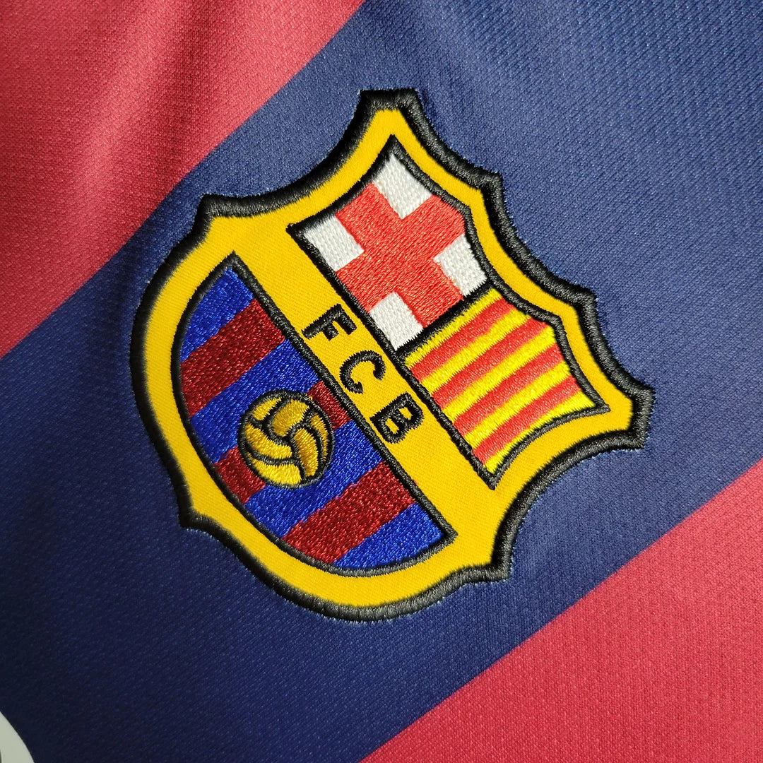 2014-2015 Retro Barcelona Local Long sleeve