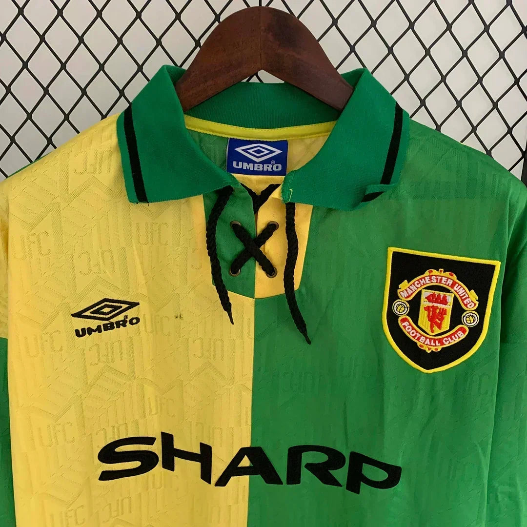 1992/1994 Retro Manchester United Alternativa Visitante Manga Larga