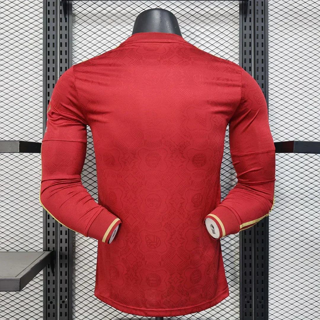 Bayern Munchen 2025/2026 125th Aniversario Edition Red Manga Larga