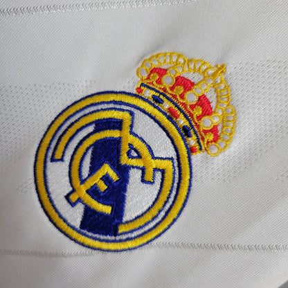 2017-2018 Retro Real Madrid Local Kit Manga Larga