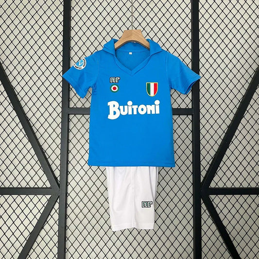 1987/1988 Retro Napoli Local Kit Talla Niño