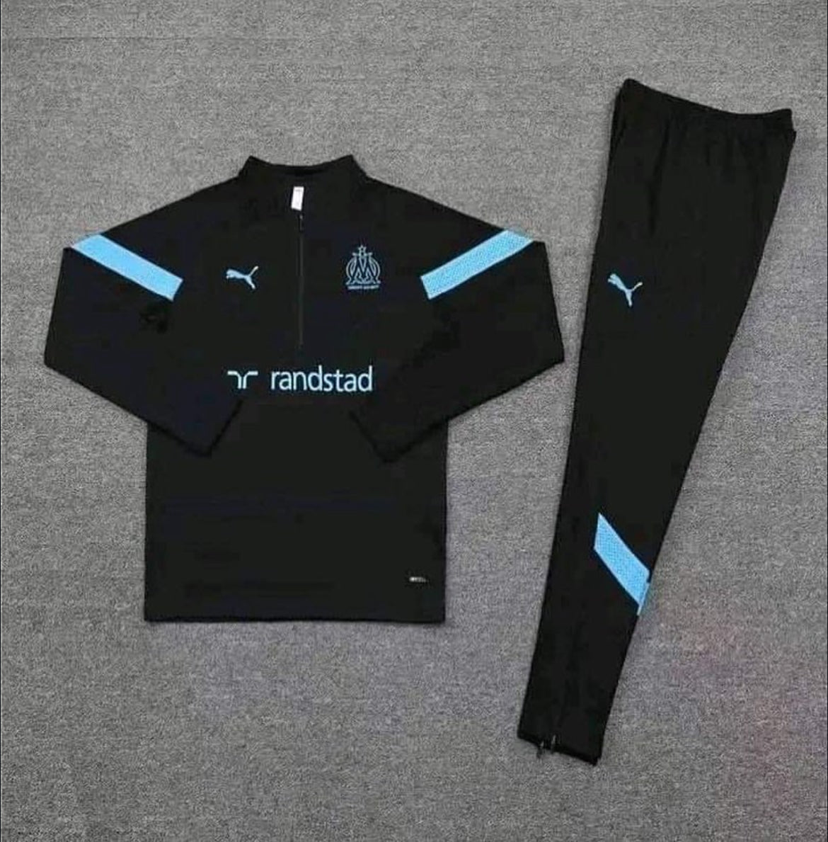 Olympique de Marseille Black and Blue Chándal