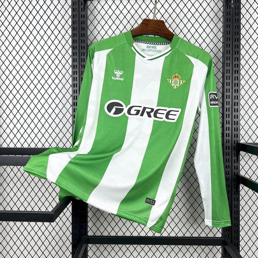 2025/2026 Real Betis Local Manga Larga