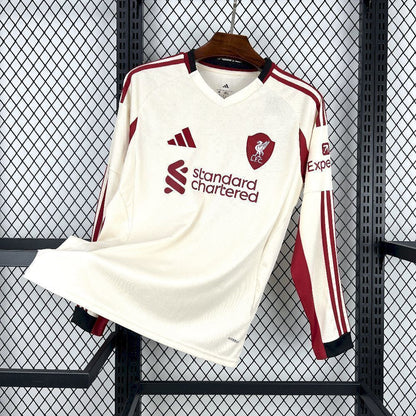 2025/2026 Liverpool Visitante Manga Larga