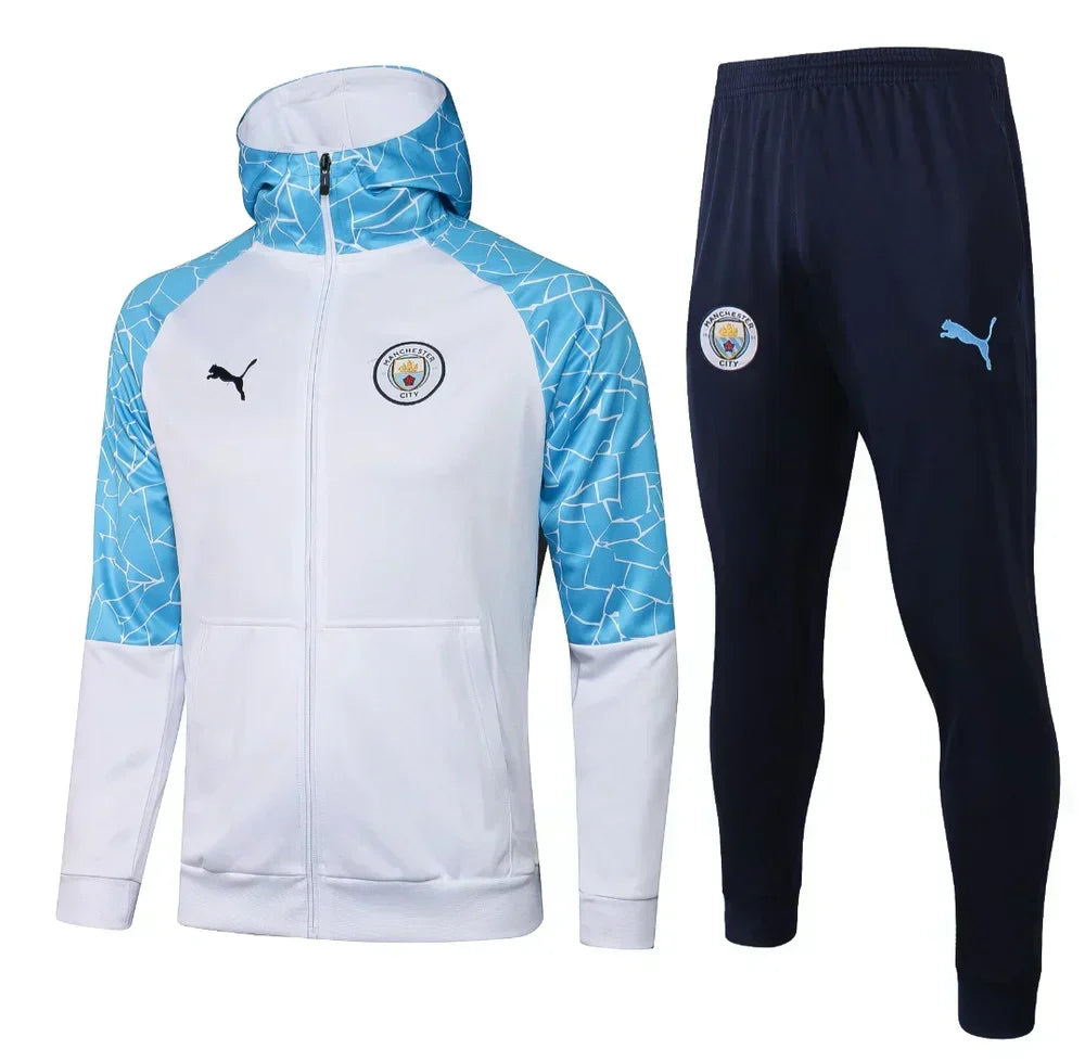 Manchester City Light Blue and White Chándal