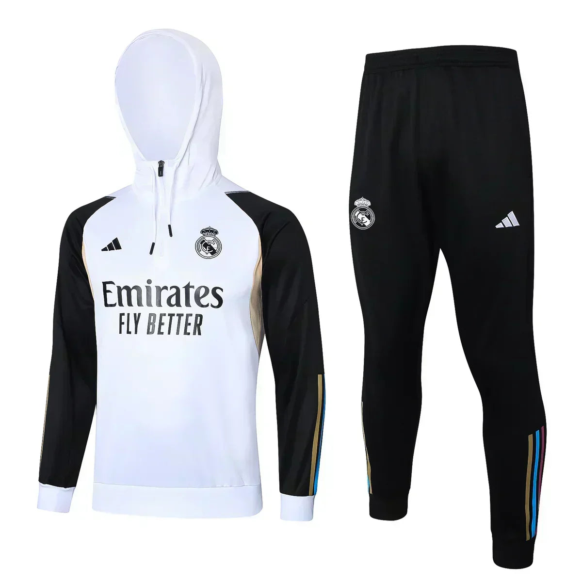 Real Madrid White and Black Chándal