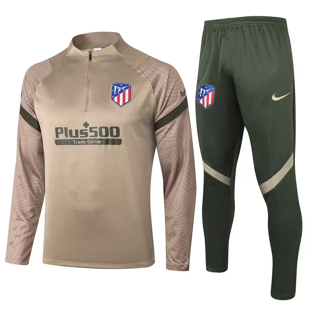 Atletico Madrid Military Green and Beige Chándal
