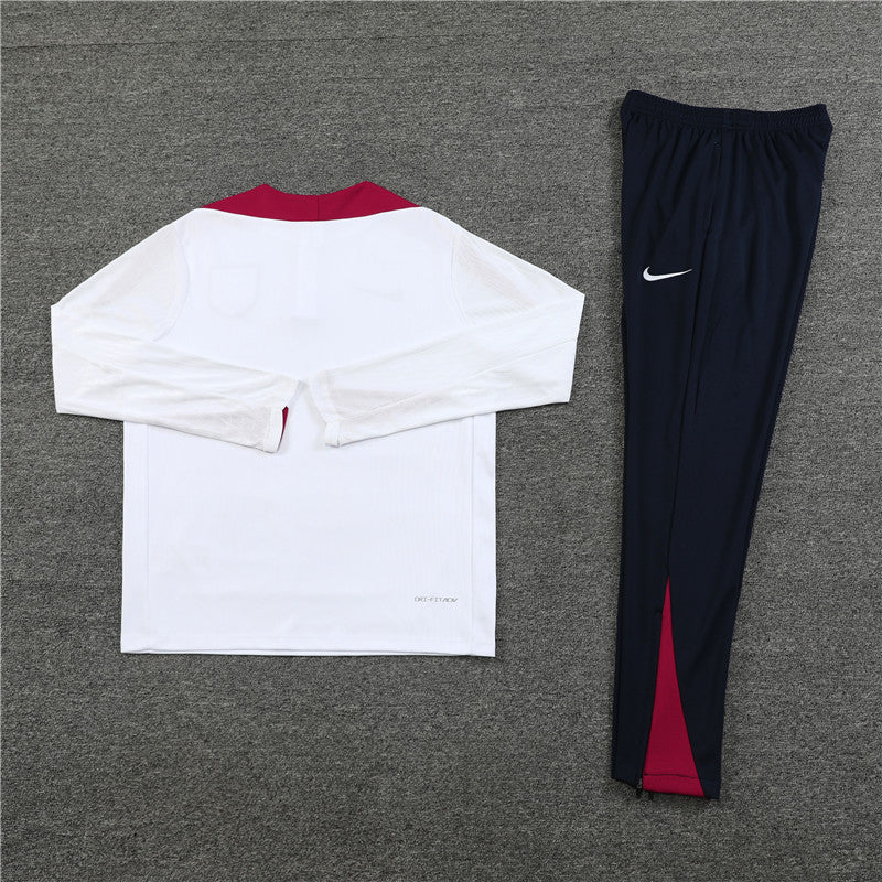 England Dark Blue and White Chándal
