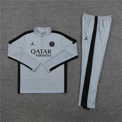PSG Paris Saint Germain Grey and Black Chándal