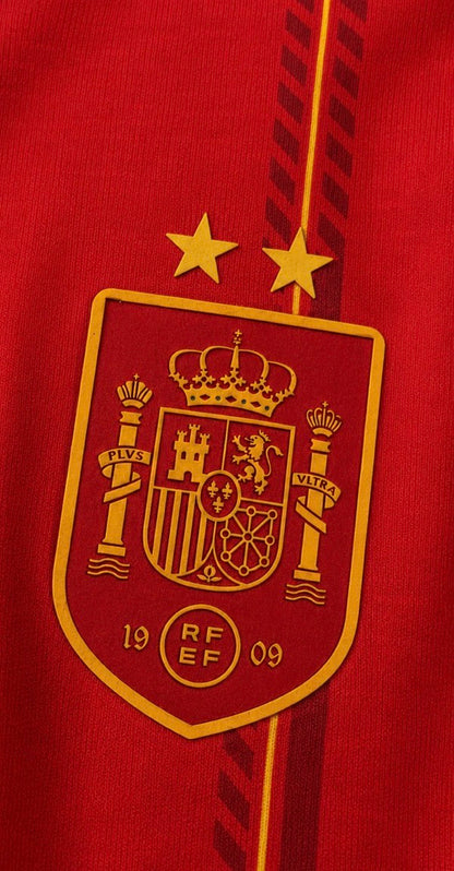 España Local Mundial 2026 DOS ESTRELLAS+ PARCHE CAMPEONES Manga Larga