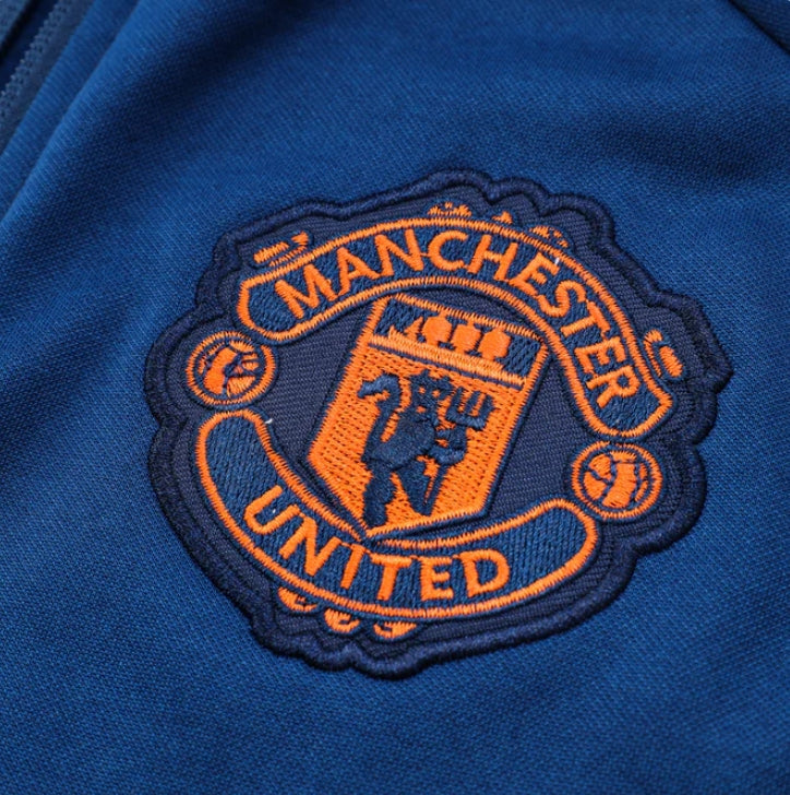 Manchester United Black and Dark Blue Chándal