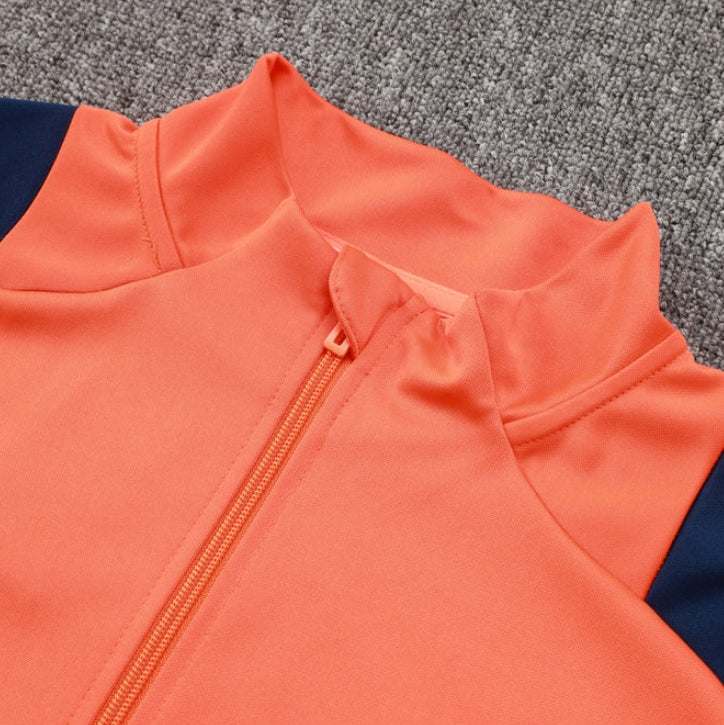 Manchester United Drak Blue and Orange Chándal II