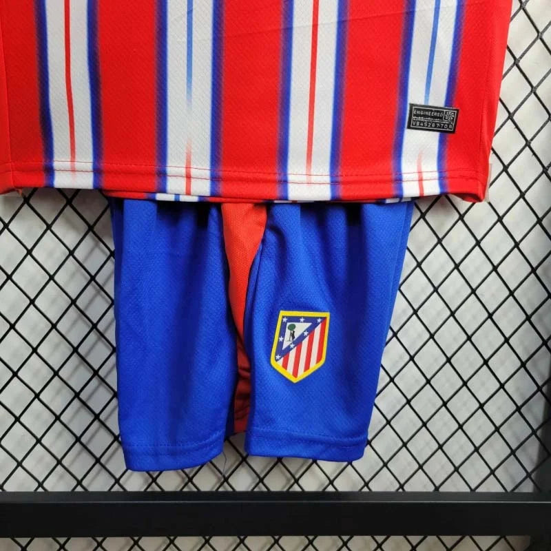 2024-2025 Atletico Madrid Local Kit Talla Niño