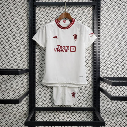 Manchester United 2023/2024 Alternativa Visitante Talla Niño