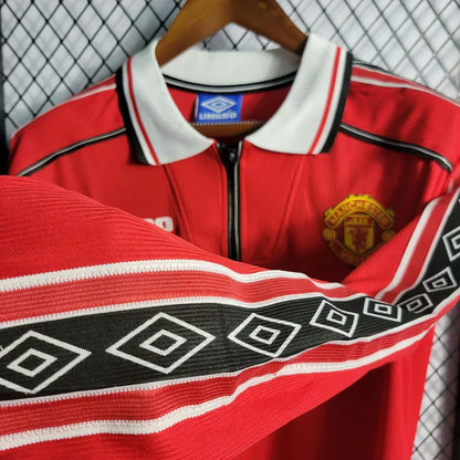 1998/1999 Retro Manchester United Local Manga Larga