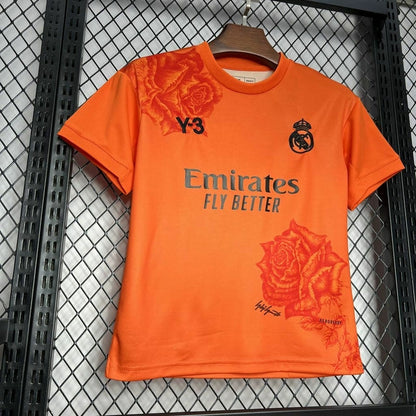 Real Madrid x Y3 2024/2025 4th Kit Orange Talla Niño