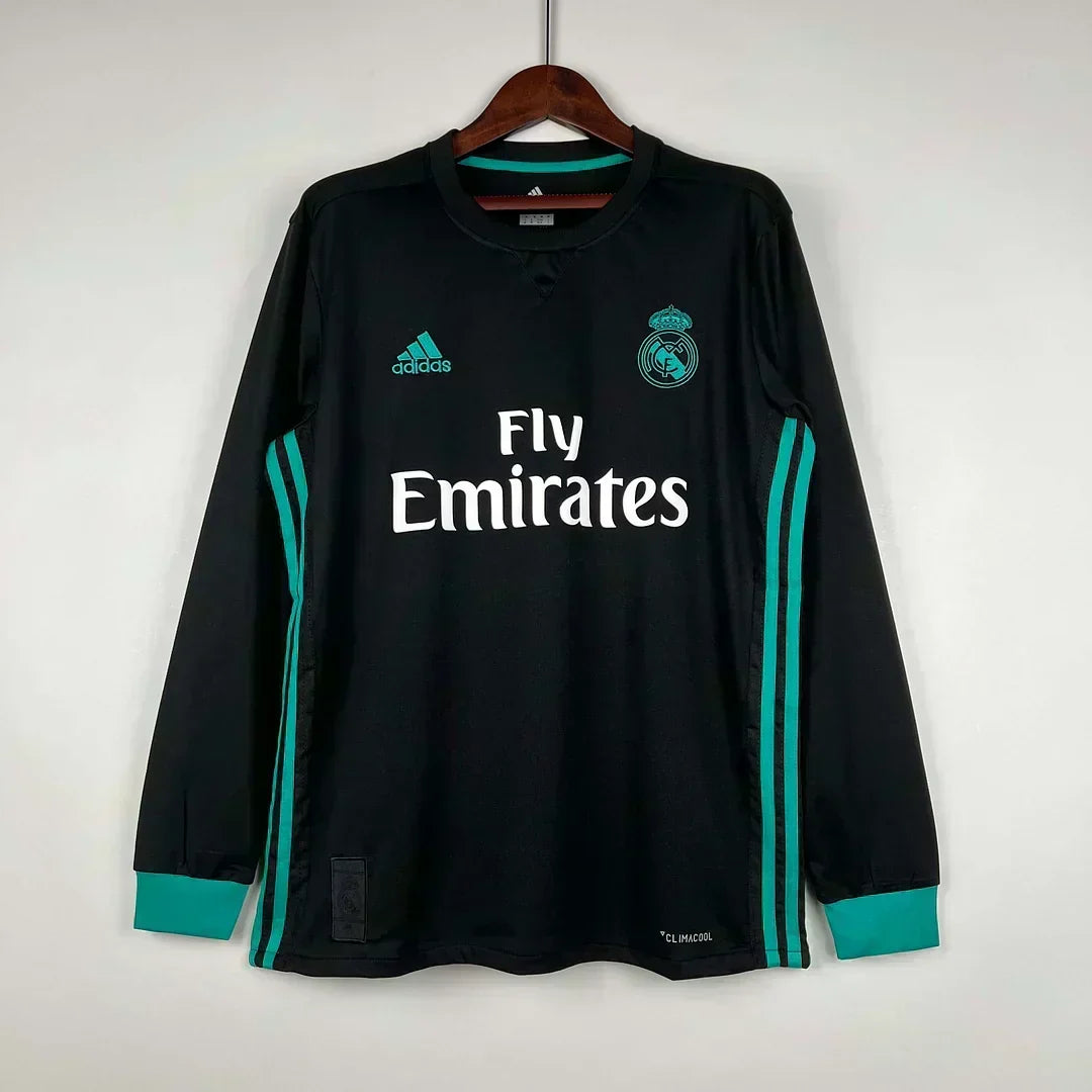2017/2018 Retro Real Madrid Visitante Manga Larga