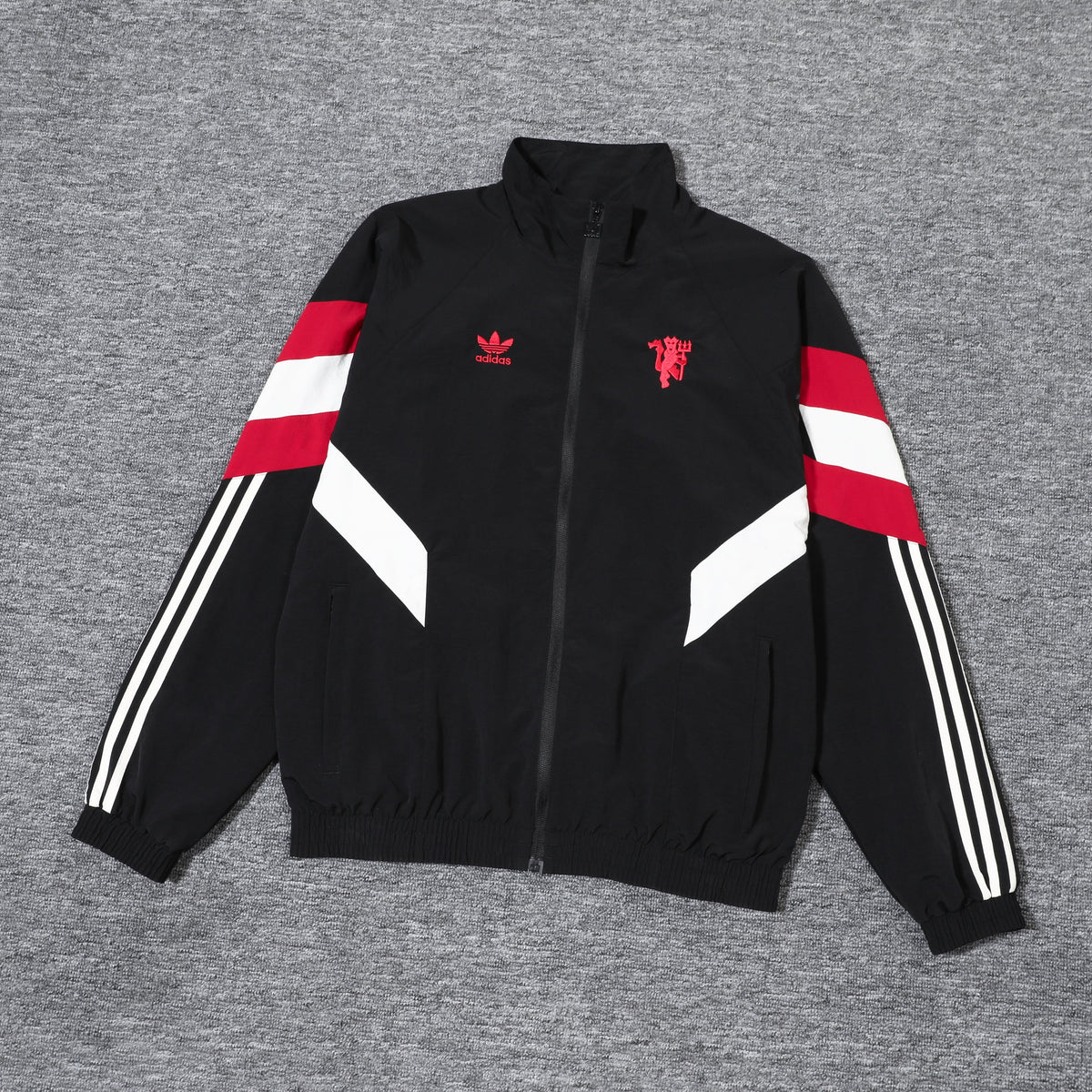 Manchester United Black and Red x White Jacket