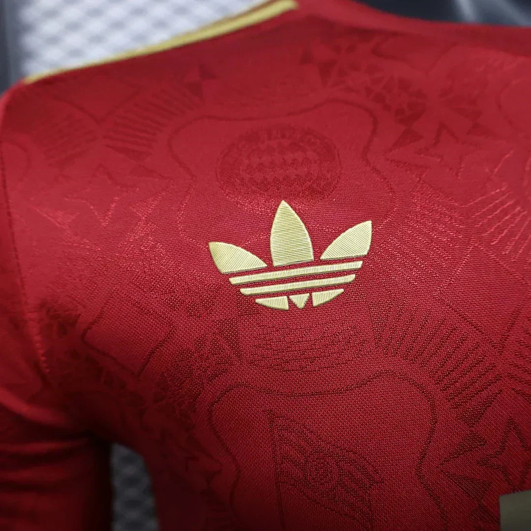 Bayern Munchen 2025/2026 125th Aniversario Edition Red Manga Larga