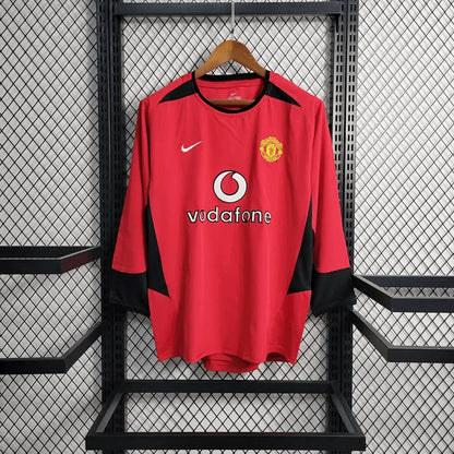 2002/2004 Retro Manchester United Local Manga Larga