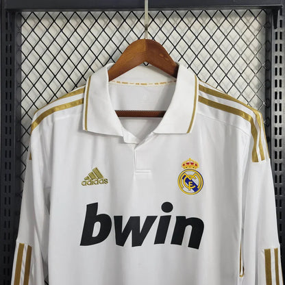 2011/2012 Retro Real Madrid Local Manga Larga