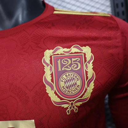 Bayern Munchen 2025/2026 125th Aniversario Edition Red Manga Larga