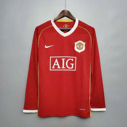 2006/2007 Retro Manchester United Local Manga Larga