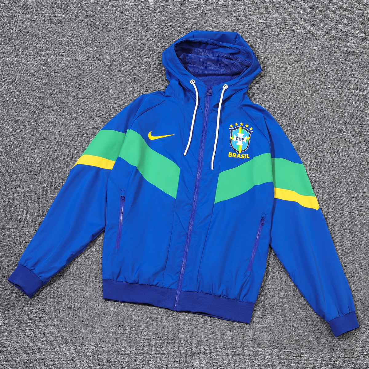 Brasil Blue and Green x Yellow Windbreaker