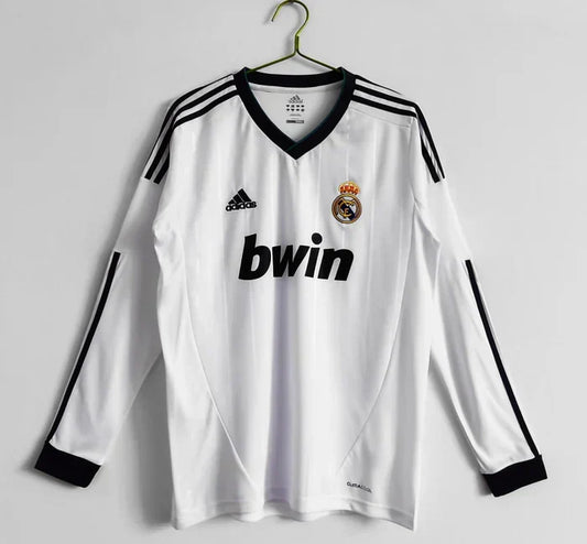 Real Madrid Retro 2012-2013 Local Kit Manga Larga