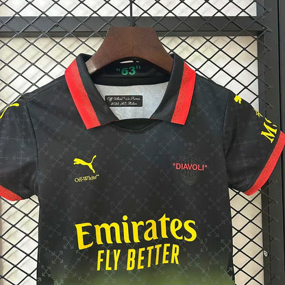 2024/2025 AC Milan X Off White Edición Especial Talla Niño