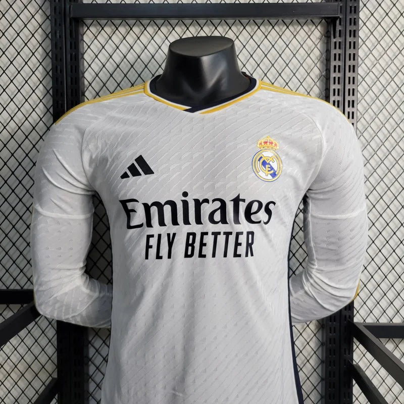 2023/2024 Real Madrid Local Kit Manga Larga